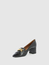 Sapatos com Apliques em Preto